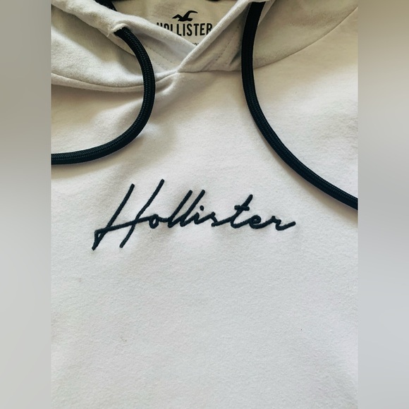 Hollister Hooded Long Sleeve Logo T-shirt - Picture 3 of 9